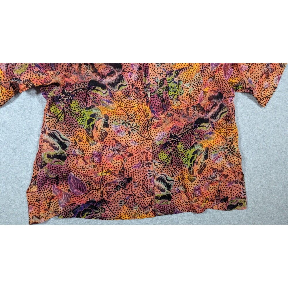 Peruvian Connection Multicolor Button Down Shirt … - image 3